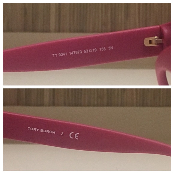 ⚱️Tory Burch⚱️Matte Racing Red & Brown Glass - Picture 4 of 4